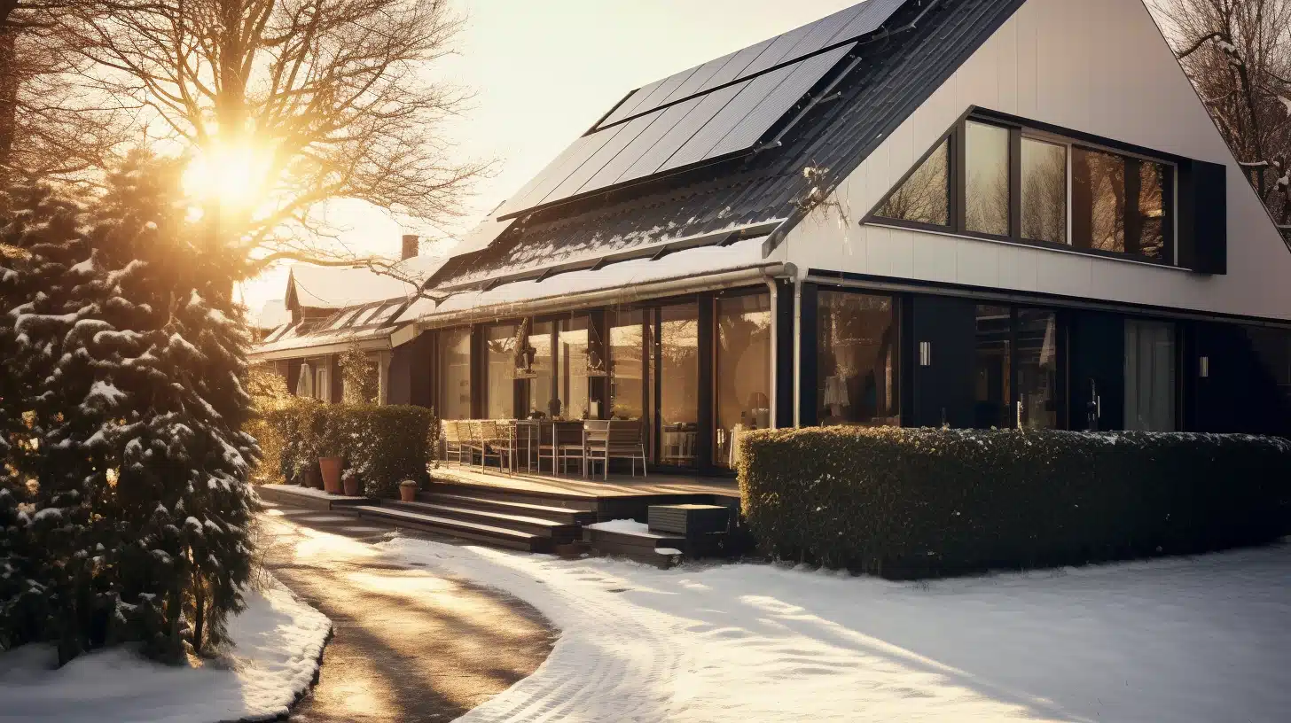 Zonnepanelen in de winter