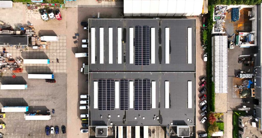 hrsb zonnepanelen op het dak