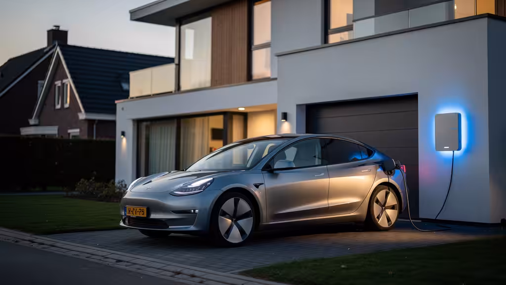 thuisbatterij en een elektrische auto